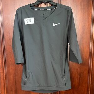 Nike Dark Gray Quarter Sleeve baseball Top size Small